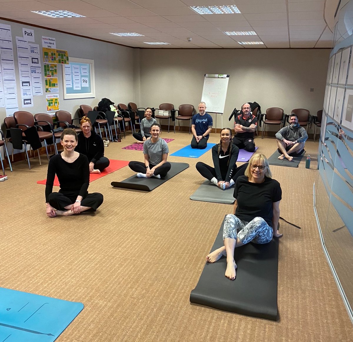 This morning, Accrol colleagues found their zen with <a href="/cumminsmellor/">Cummins Mellor</a> – a great way to start the workday! 🧘 

Thank you <a href="/KatieMellorCM/">Katie Mellor</a>  for an amazing session.

#corporateyoga #workplacewellness #mindbodybalance #wellbeingatwork