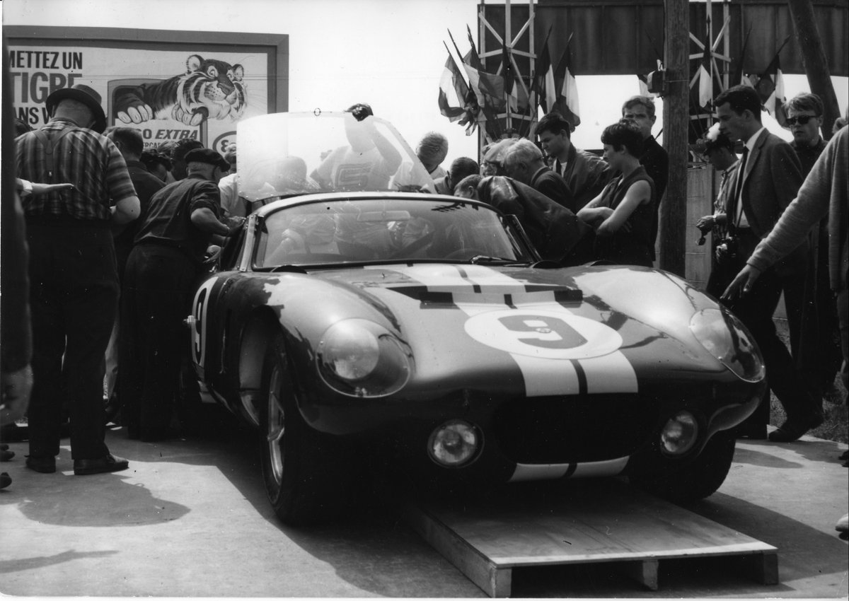 Le Mans 1965 with Daytona Coupe CSX2286 driven by Dan Gurney and Jerry Grant.

Photo by Dave Friedman.