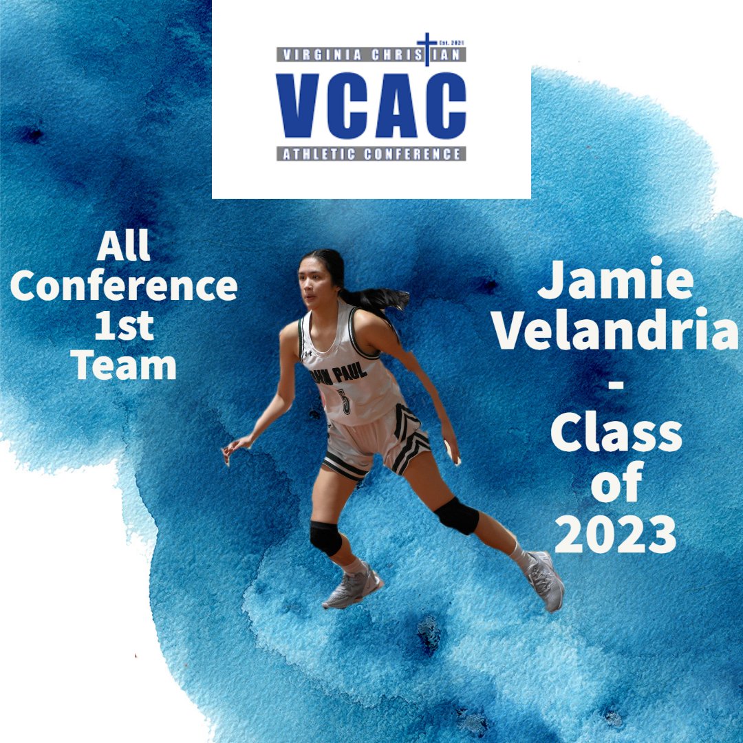 Congrats to Jamie Velandria (<a href="/2023Jamiepv/">jamiepv_2023</a>) for being named to VCAC All Conference 1st Team!
<a href="/PGHVirginia/">Prep Girls Hoops Virginia</a> <a href="/InsiderExposure/">InsiderExposure</a> <a href="/MMBR_CoachGBell/">Major Movez Basketball Review #MMBR</a> <a href="/novahoopsCom/">Novahoops.com</a> <a href="/InsideNoVA/">InsideNoVA</a>