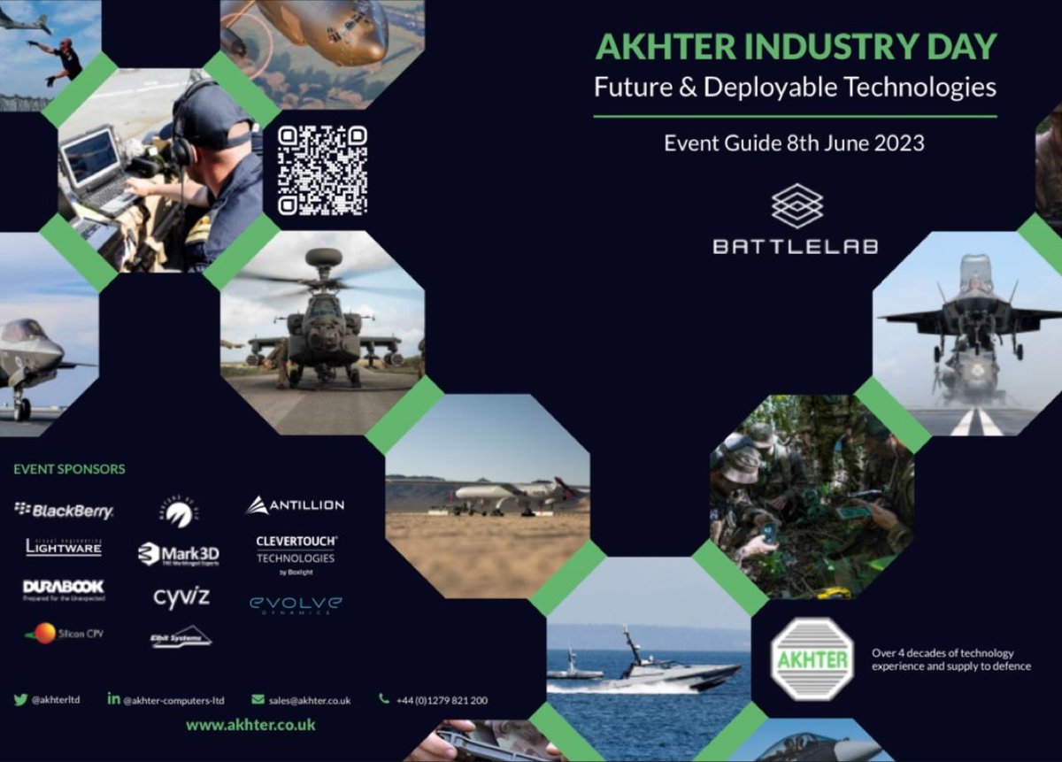 akhterltd's tweet photo. Akhter still have spaces for partners to attend the Industry Day at Defence Battle Lab.
https://t.co/V0FY6b94o3
#defencebattlelab #battlelab #dorsetcouncil #ssafa #defenceindustry #innovation #technology https://t.co/zKFVFD4r8H