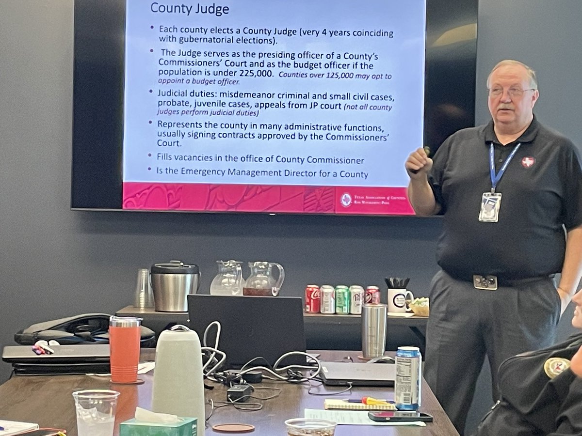 The Commission would like to thank Thomas, Carmen and the Texas Association of Counties for providing us continuing education today on County Government.