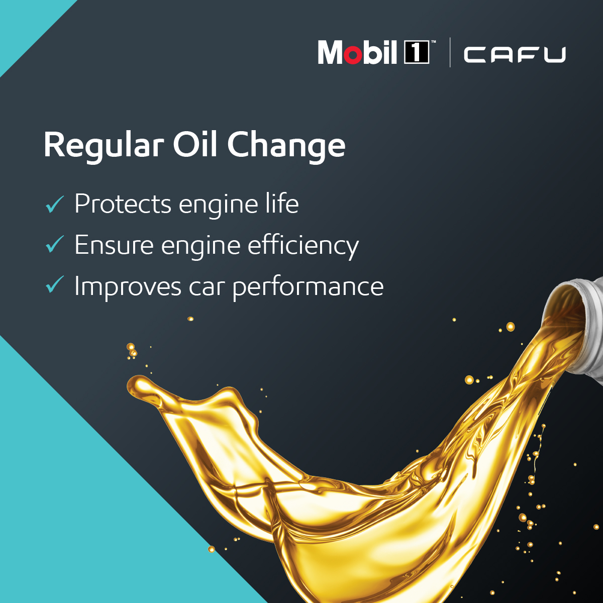 Mobil1EMALU's tweet image. On the road and in need of an engine oil check/change? 

Have no fear, CAFU is here! 

Download the CAFU App to order the oil check/change, and you will be back on the road in no time!  

#CAFU #ServiceOnTheGo #AnytimeandAnywhere #Mobil #Mobil1 #MobilUAE #MobilOil