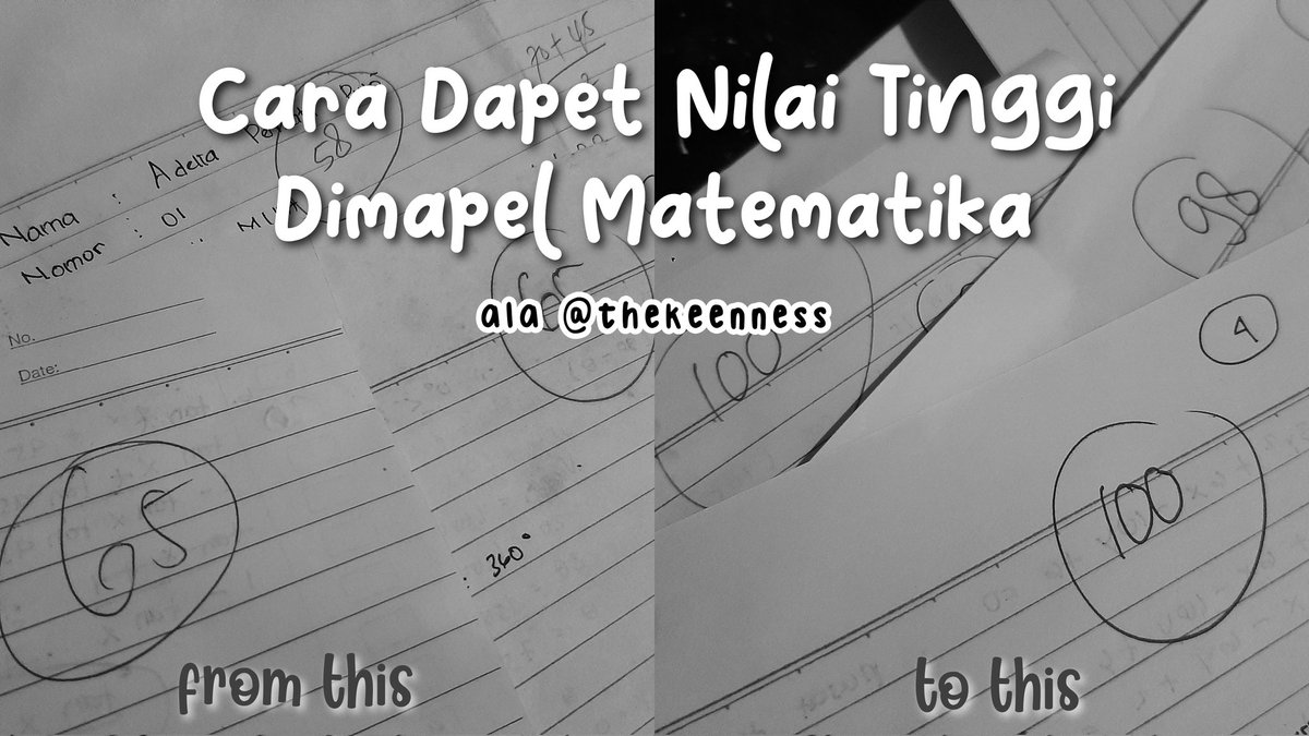 combisavvy's tweet image. 📖; Cara mendapatkan nilai tinggi dipenilaian harian matematika 

A thread by @thekeenness
[ #BelajarApaHariIni #AMBISVERSE #studytwt #studyacc #StudyWithKines ]