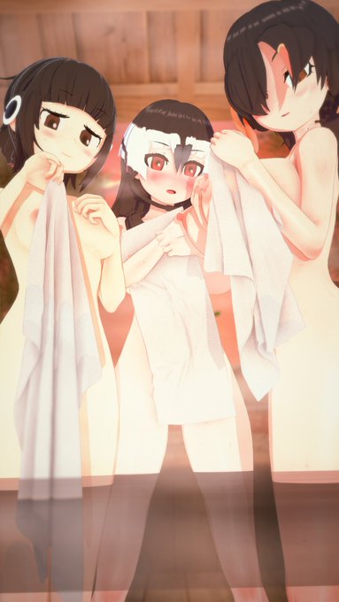 温泉に来たUPPPのペンギンたち🐧💦 