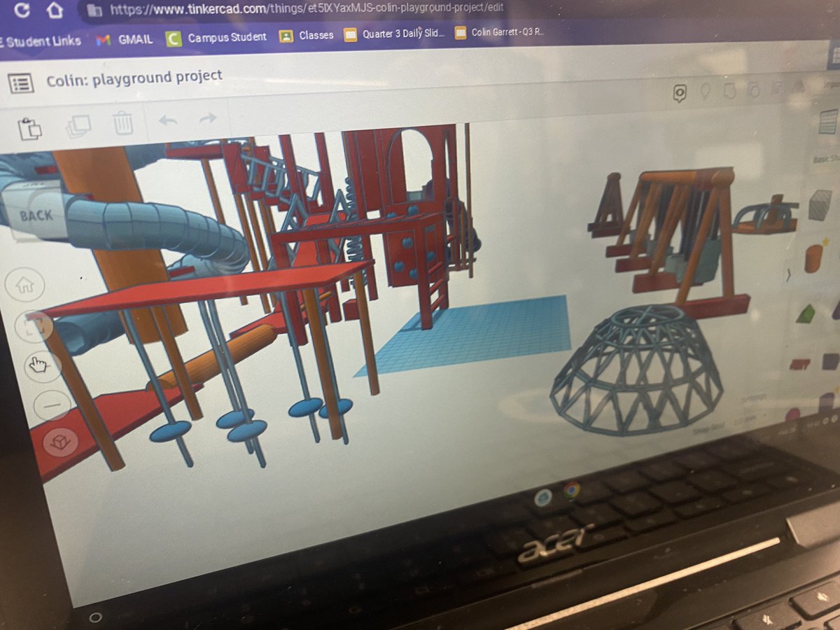 DesignGmse's tweet photo. With all the wonderful additions to @GahannaJeffersn , our DM class challenge is to create a new playground for an elementary school. https://t.co/6iHrAsftI9