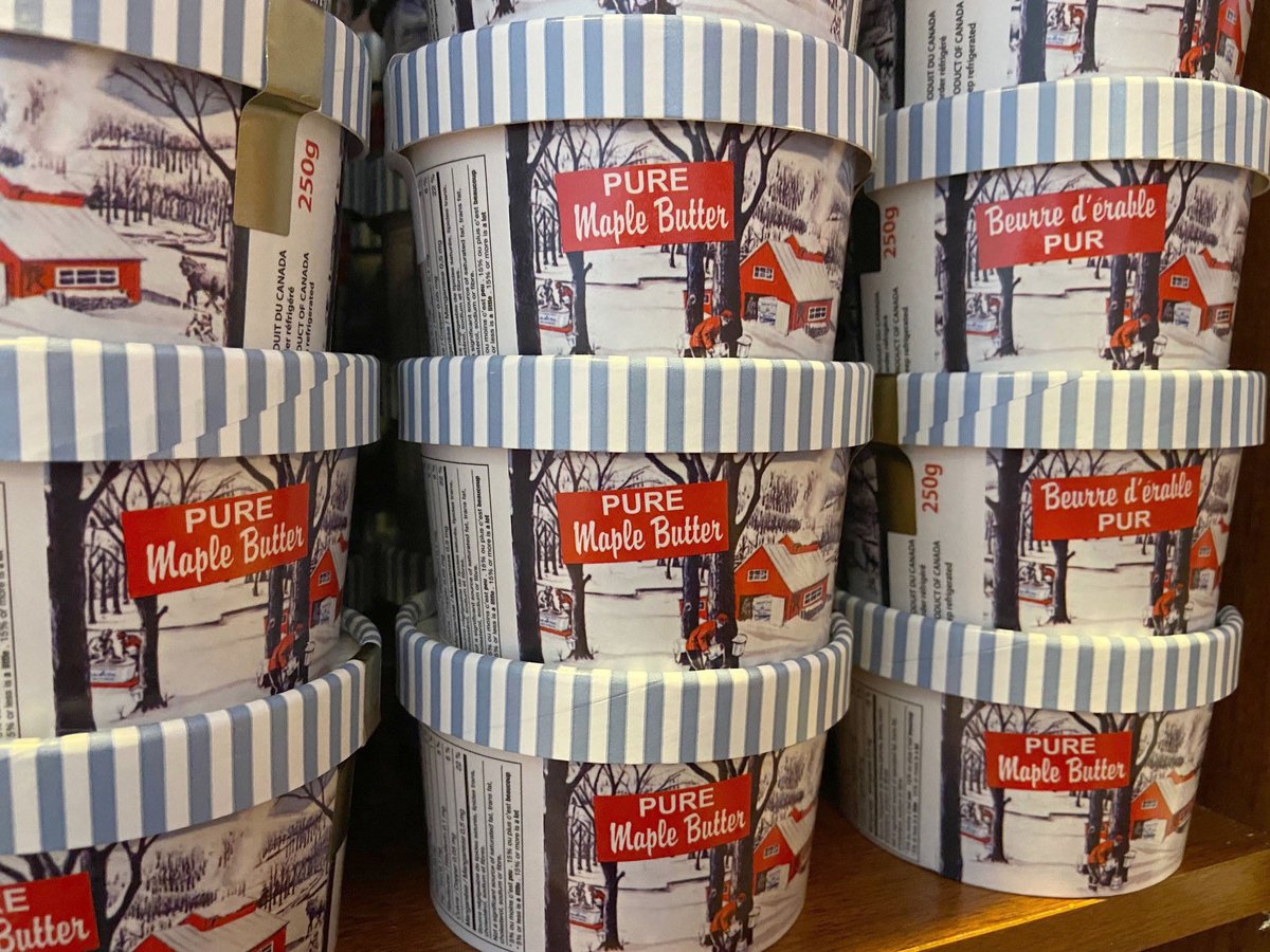CataraquiCA's tweet photo. Who's taste buds are primed and ready for MAPLE MADNESS, this weekend. Check out these tasty treat from #PaulsMapleProducts !! P.S. Adorable new packaging for the #maplebutter https://t.co/h0ZeDzmWEu