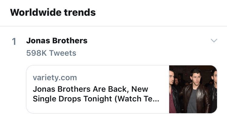 jonas brothers fan news tweet media
