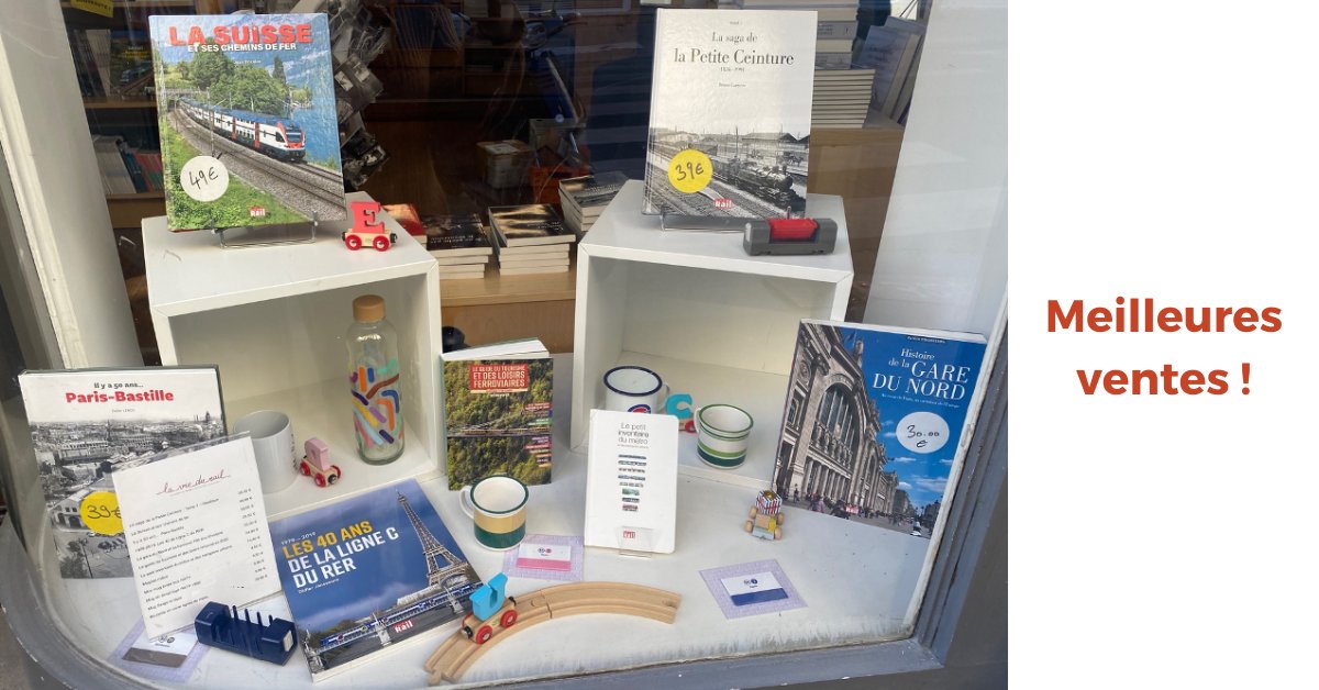Découvrez les produits phares de notre boutique ! ✨
A avoir absolument sur vos étagères ! 📚 

Retrouvez ces ouvrages et beaucoup d’autres dans notre boutique au 𝟐𝟗 𝐫𝐮𝐞 𝐝𝐞 𝐂𝐥𝐢𝐜𝐡𝐲, 𝟕𝟓𝟎𝟎𝟗 𝐏𝐚𝐫𝐢𝐬.
 
Ou RDV en ligne 👉 ow.ly/QaTt50N4Nlw

#ferroviaire