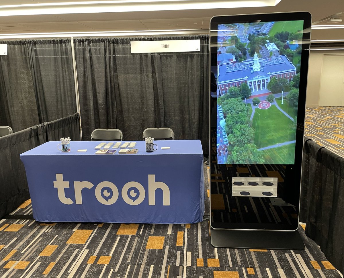 TroohMedia's tweet image. We’re excited to exhibit at the 2023 ACUI Annual Conference in Boston! Come stop by booth 48 in the Expo to find out how you can bring Trooh’s digital towers to your campus for FREE! Come say hi to Kennedy and Matt, grab some pens, candies, and learn more. #ACUI #acui23