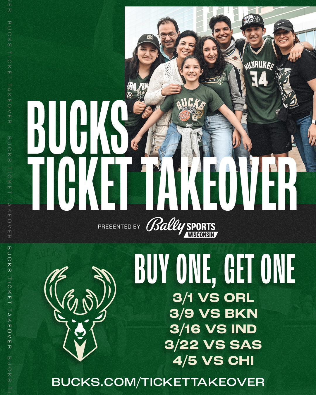 Bally Sports Wisconsin on Twitter "The Bucks Ticket Takeover is BACK