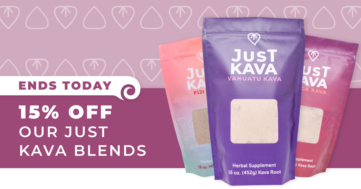 Today's the last day to enjoy 15% off #JustKava! Our Just Kava varieties are great for those who love #relaxation. Each bag includes one pound of #kava from its specified country: Vanuatu, Fiji, or Tonga. Stock up while supplies last: kalmwithkava.com/shop/just-kava…
.
.
#wellness #health