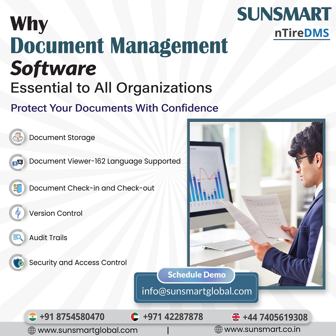 SunsmartT's tweet image. nTireDMS is a user-friendly Platform enables you to efficiently and securely manage documents. It can easily be integrated with ERP, CRM, and other applications.
Learn more...
sunsmart.co.in/product/docume…
#documentmanagementsoftware #dms #software #dmssystem #erp #CRM #SaaS