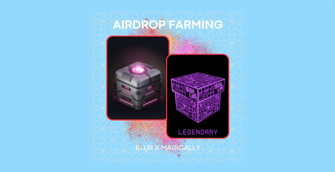🧵 A quick &amp; easy, 4 step thread on how to farm both <a href="/blur_io/">Blur</a> &amp; @Magically_gg airdrops simultaneously

⇣⇣⇣⇣⇣⇣⇣⇣⇣⇣⇣