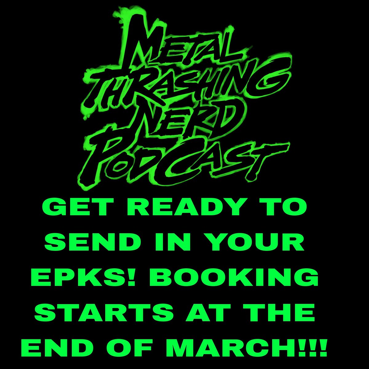 Metal Thrashing Mike (@mikethrashing) on Twitter photo Submissions should be sent to MetalThrashingNerdPod@yahoo.com
I'll start checking EPKs in march and setting dates for interviews Submissions should be sent to MetalThrashingNerdPod@yahoo.com
I'll start checking EPKs in march and setting dates for interviews