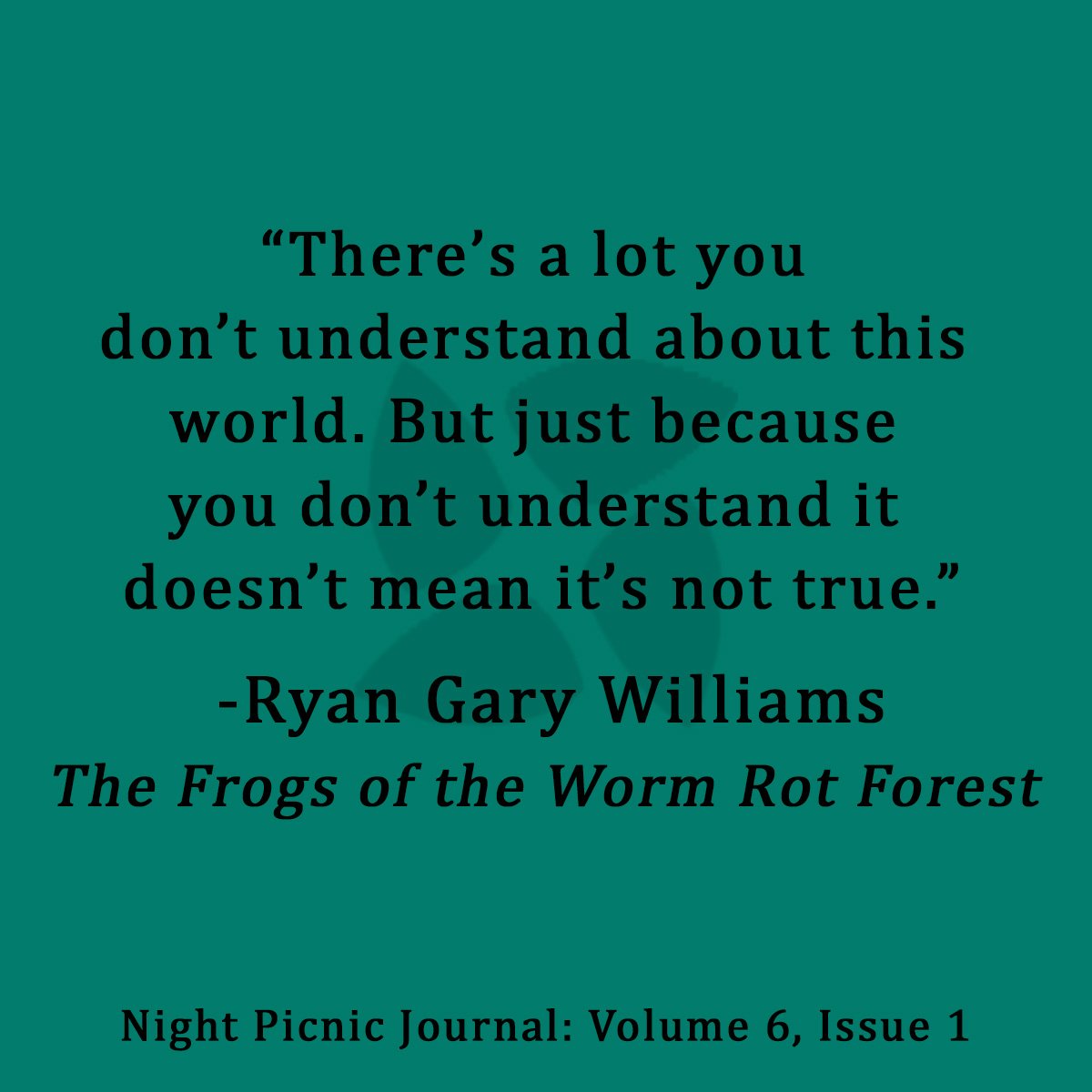 #ryangarywilliams #nightpicnic #literature #shortstory #quoteoftheday