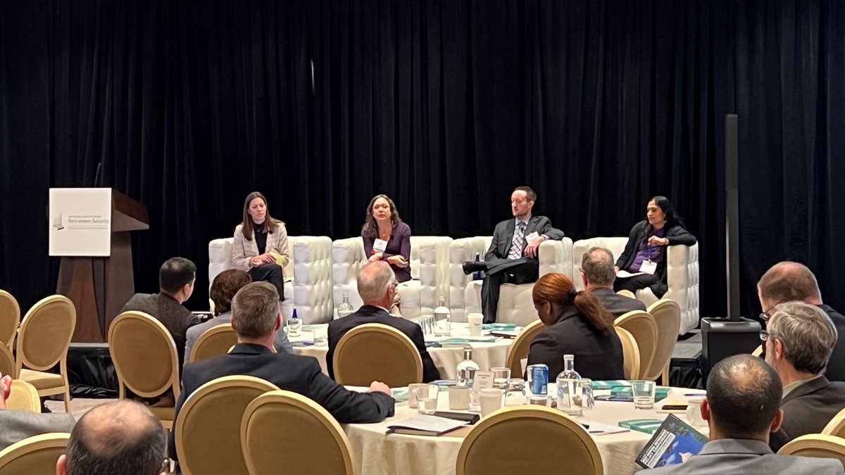Moderator Katie Comstock of <a href="/aonusa/">AonUSA</a> and panelists Ilana Boivie, Senior Research Economist with <a href="/MachinistsUnion/">Machinists Union / IAM Union</a>, NIRS Research Director Tyler Bond, and Vaishali Dwarka, Director of Enterprise Strategy Management at <a href="/CalSTRS/">CalSTRS</a> discuss the role of pensions as vital economic engines.