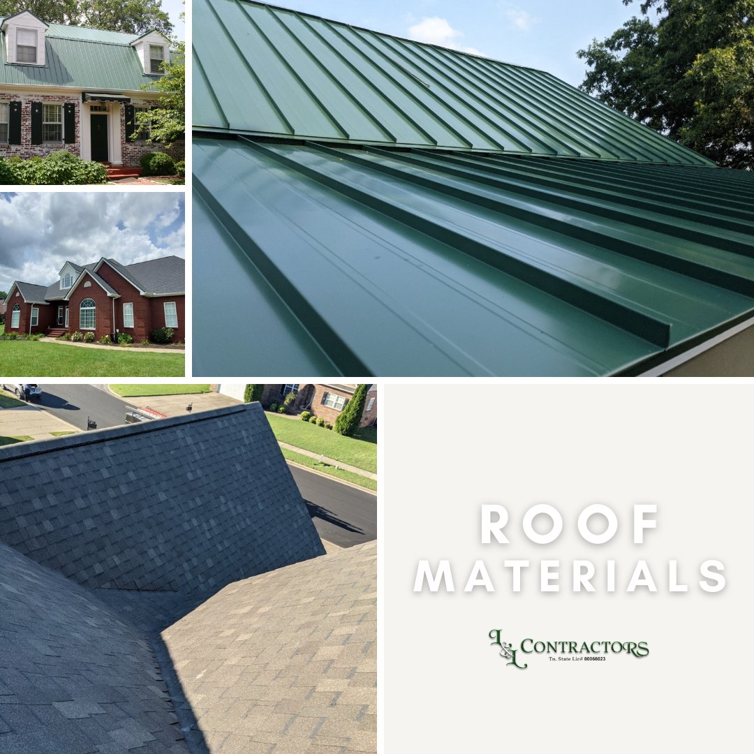 LLContractors's tweet photo. Let’s talk about roof materials! This is showing the difference between shingle and metal roofs. 🏘️ 

Which type of roof do you have? Why did you choose that type of roof? Comment down below - we want to hear from you!👇🏼 https://t.co/CZO4xYBGhj