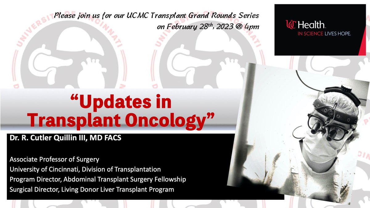 UCincyTransplant (@transplant_u) on Twitter photo Today’s the day!! Join us at 4pm to hear Dr. Quillin update us on the field of Tranplant Oncology!! <a href="/shimulshah73/">Shimul A. Shah</a> <a href="/ksafdarmd/">Kamran Safdar, MD</a> <a href="/kristinalemon22/">Kristina Lemon</a> <a href="/ASTSChimera/">ASTS</a> teams.microsoft.com/registration/b… Today’s the day!! Join us at 4pm to hear Dr. Quillin update us on the field of Tranplant Oncology!! <a href="/shimulshah73/">Shimul A. Shah</a> <a href="/ksafdarmd/">Kamran Safdar, MD</a> <a href="/kristinalemon22/">Kristina Lemon</a> <a href="/ASTSChimera/">ASTS</a> teams.microsoft.com/registration/b…