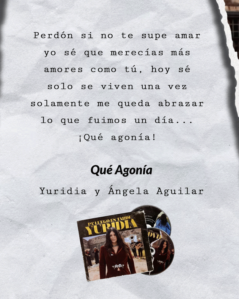 KarzovMX's tweet photo. 💥¡Ya no se puede hablar del género regional mexicano sin pensar en estas dos grandes!💥
Compra ahora "Pa Luego Es Tarde" dese nuestra página web https://t.co/AxYIzOajzP
#yuridia #yuridiaflowers #paluegoestarde #calibre50 #edenmuñoz #AngelaAguilar #yuridiamusic https://t.co/pUlmKHFvfe