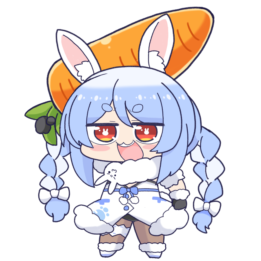 兎田ぺこら 「透過差分ぺこちゃんです 」|股漏（またろう）のイラスト