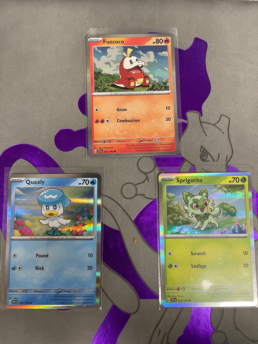 Kamekkusu_'s tweet photo. Good morning, everyone! I'm doing a #giveaway of the Paldea starters! 

To Enter: ✔️ Retweet
                   ✔️ Follow @ohkycards
                   ✔️ Tag a friend!

Winner will be drawn on Tuesday, March 7th and mailed out that day! https://t.co/Y58v54nVht