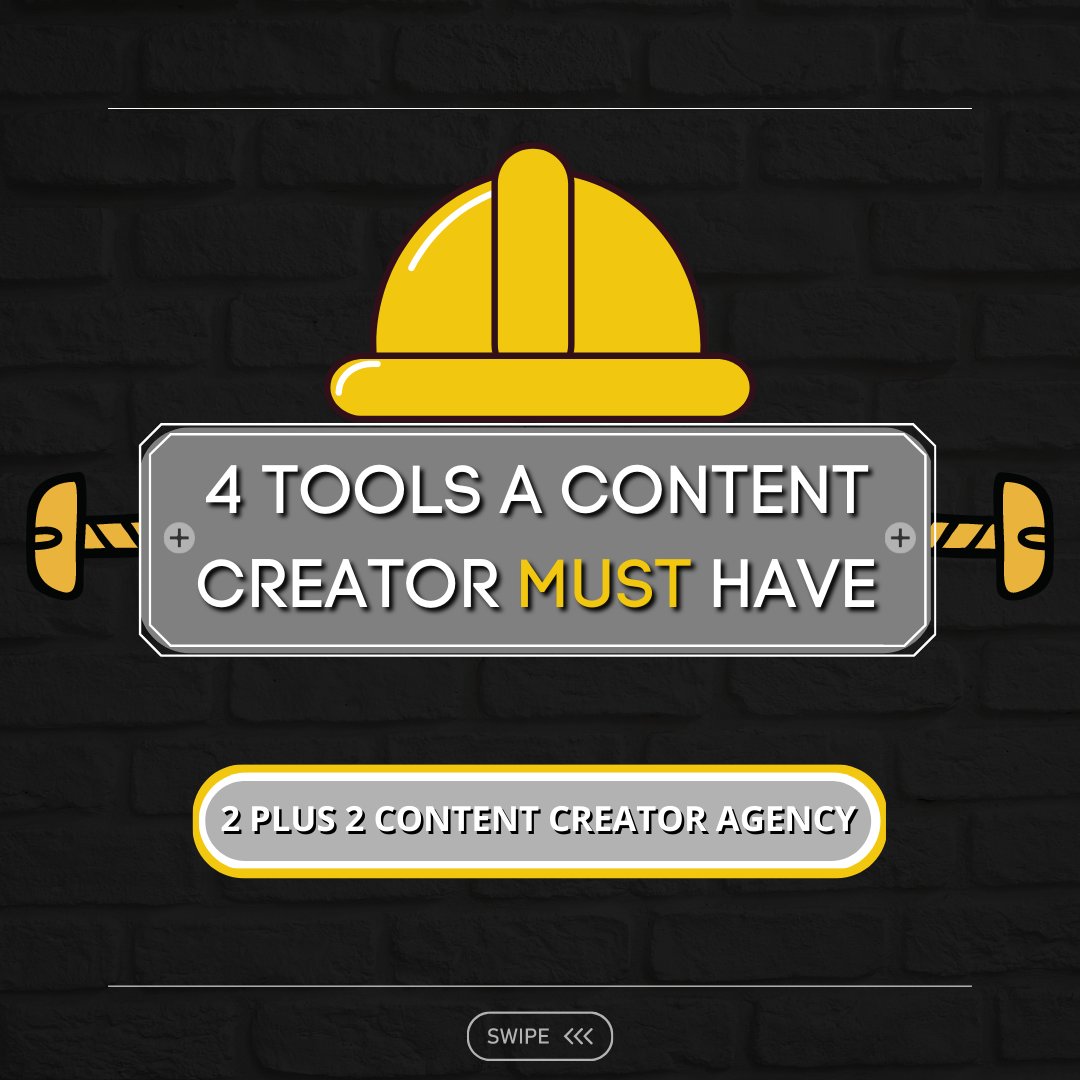 2plus2CCagency's tweet image. 🔩 4 Tools a Content Creator Must Have 🔩
Did you like our post or found it helpful? Give us a comment ! ❤️
Check out our website, Link in BIO 👆
( FULL POST ON INSTAGRAM 😜 )

#contentcreatortools #content #contentcreator #infographic #creative #socialmediacontent