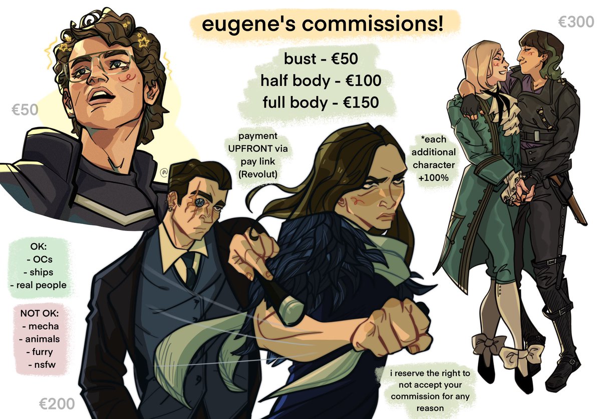 [RTs appreciated!]
🍃 opening 3 commission slots!! 🍃

(if price is too high, may be renegotiated) 