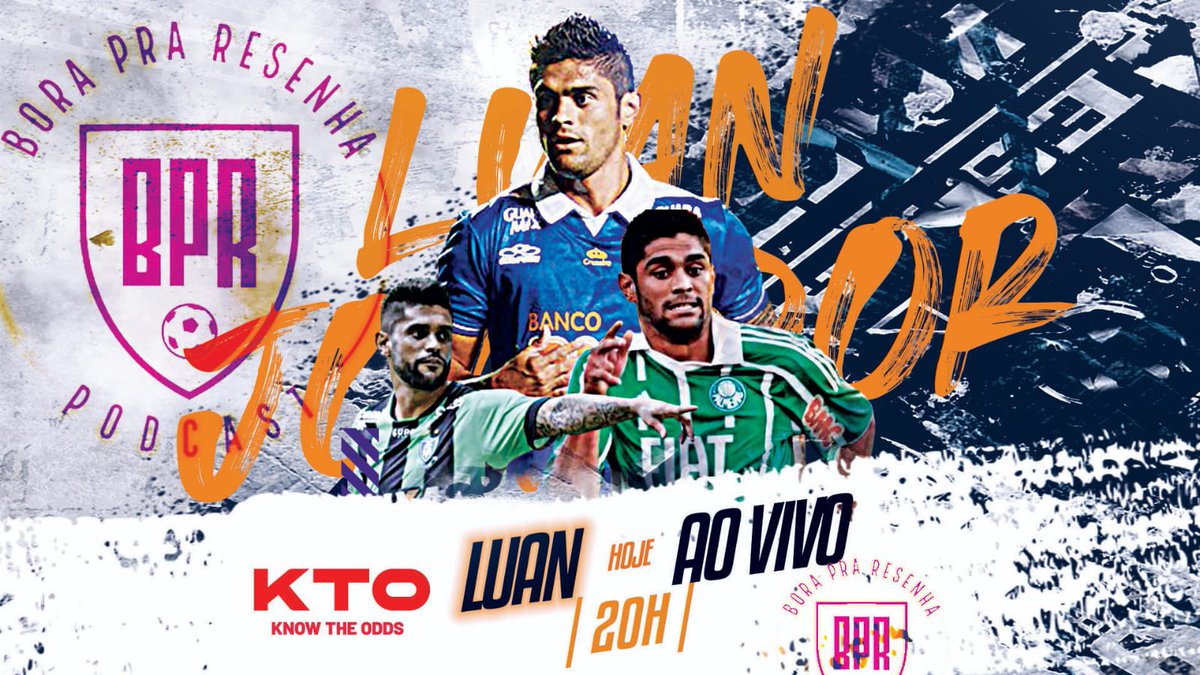 Galera, hoje é dia de Bora Pra Resenha! E o convidado é o atacante Luan, do Villa Nova, ex-atleta de Cruzeiro, América, Palmeiras e outros times!

Não vai perder, né? AO VIVO, às 20h: youtube.com/borapraresenha…

<a href="/villanova_ac/">Villa Nova</a> <a href="/Cruzeiro/">Cruzeiro 🦊</a> <a href="/Palmeiras/">SE Palmeiras</a> 
#borapraresenha #BPRPodcast