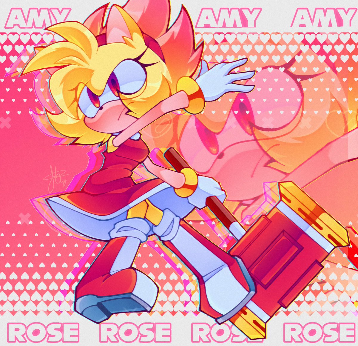 Amy Rose + Super!.
(Redraw).

Me encariñé.
#Sonic #SonicTheHedeghog #sonicfanart #SonicFrontiers #AmyRose #Amyrosefanart