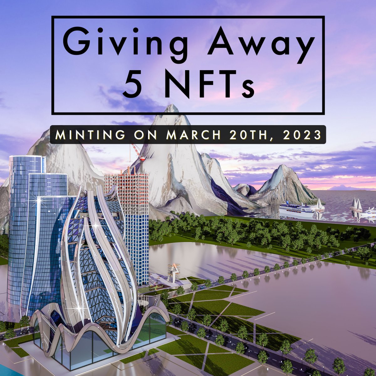 On March 20th, we're releasing our 3rd building, and to celebrate we're giving away 5 NFTs! To join:

🟣 Like and Retweet
🟣 Follow <a href="/amara_city/">Amara City</a>
🟣 Follow <a href="/workamania_eth/">Jonathan Workman</a>
🟣 Leave your wallet in the comments

#NFTGiveaways #NFTGiveaway #NFTMint #NFTdrop 
#NFTshill #AD #NFTminting