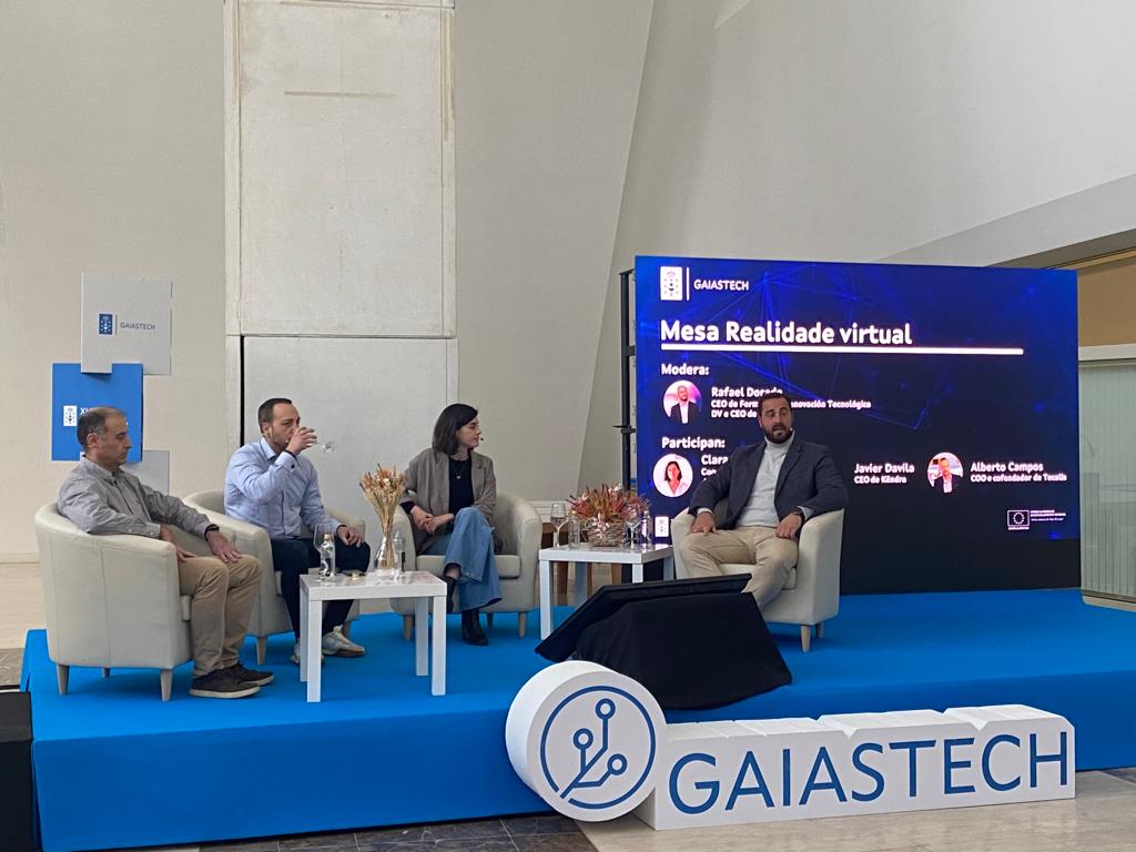 gaiastech's tweet image. 🔴Mesa #realidadevirtual da xornada "O futuro hoxe: as tecnoloxías que nos están cambiando"

👥Modera: Rafael Dorado. Eonesia
 
✔️Participan:
✅Clara Cea. @xoia_xr 
✅Javier Davila. Kendra
✅Alberto Campos. @Tecalis