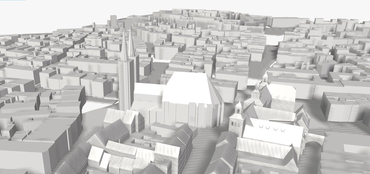 KarlMuehlbach's tweet photo. Neben dem detailliert modellierten #nürnberger Hauptmarkt erhält #toporaz demnächst auch ein paar genauere 3D-Modelle für St. Lorenz und St. Egidien (auf ähnlichem Niveau wie St. Sebald). Außerdem wird das System wohl noch im März für die Öffentlichkeit zugänglich sein 🥳 https://t.co/ESVcVXVBlv