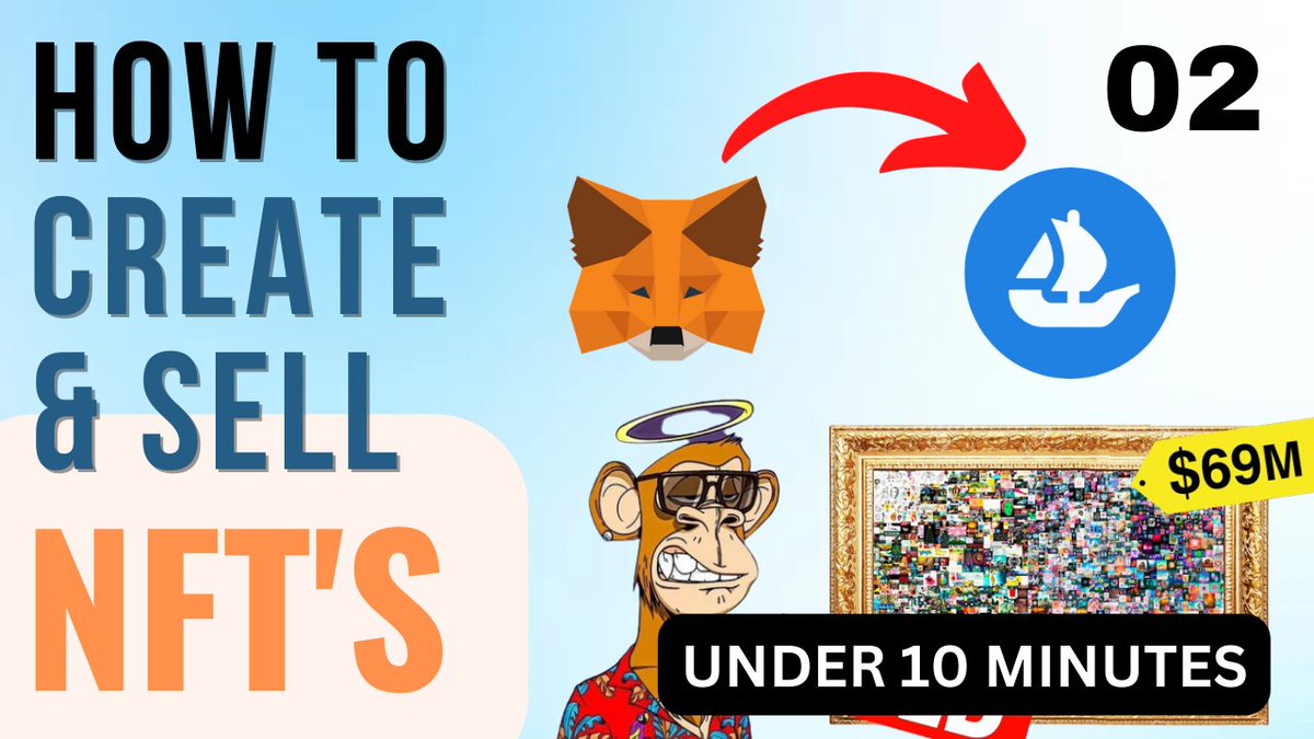 muhammad696khan's tweet photo. How to Create &amp; Sell your first [NFT] | | Step by Step (Under 10 minutes) NFT kese create kare
#metamast #nft #howtomakemoneynft #ittracklearning #muhammadahmedkhan #digital #hwotocreatenftaccount #opensea #nftsell #viral #shorts #mak https://t.co/USb2BnYIQp