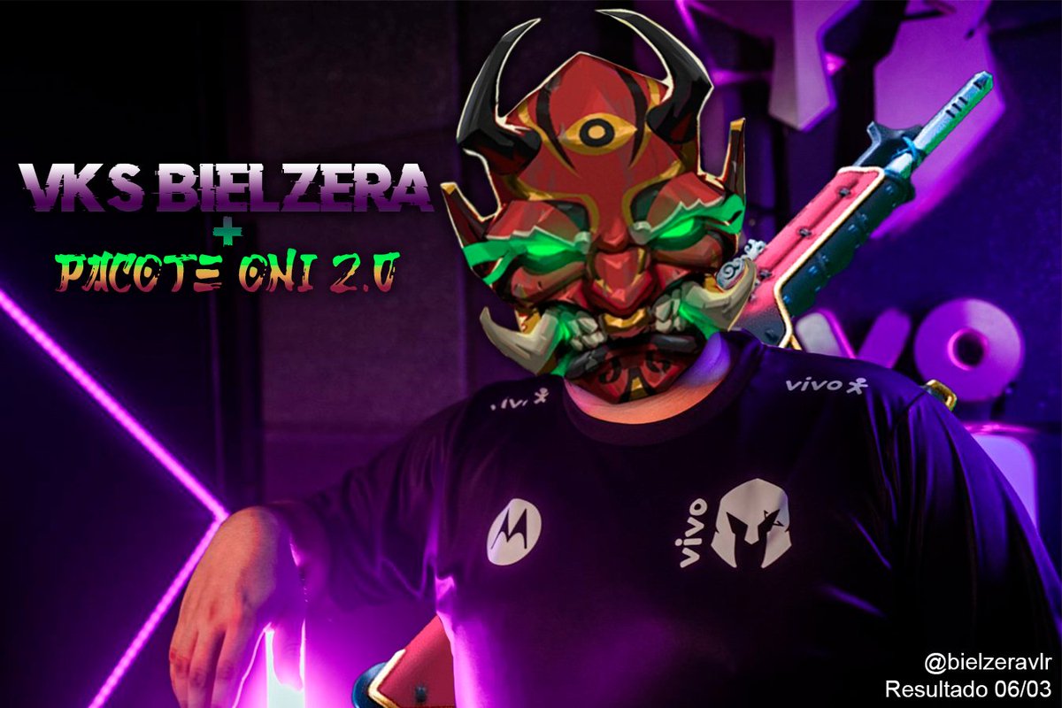 bielzeralol's tweet photo. 👹⚔️ SORTEIO PACOTE ONI 2.0 ⚔️👹

✅ Like &amp; Retweet 
✅ Follow @bielzeravlr 
✅ Follow @VivoKeyd 
✅ Marque 2 amigos! 

Motivado por nunca ter visto o resultado de um sorteio no tt, resultado no dia 08/03! https://t.co/o7x5ZMPTUI