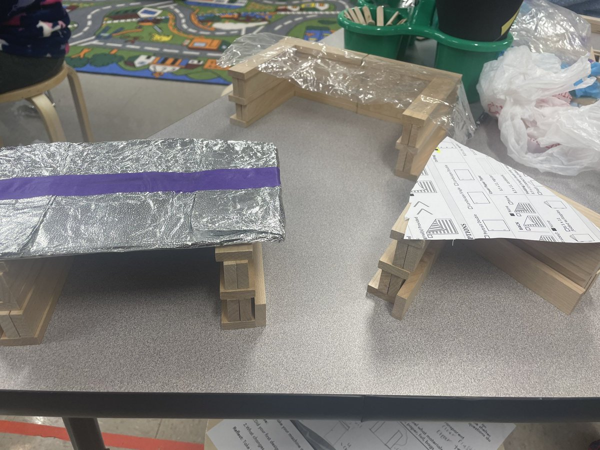 mslarimer's tweet photo. Fun morning in the makerspace creating opaque, translucent, and transparent shelters https://t.co/5P0OEzWzC5