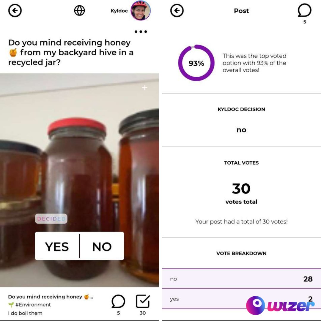 Wizerlife's tweet photo. Do you mind receiving honey from my backyard hive in a recycled jar? https://t.co/wNjMfj2geZ