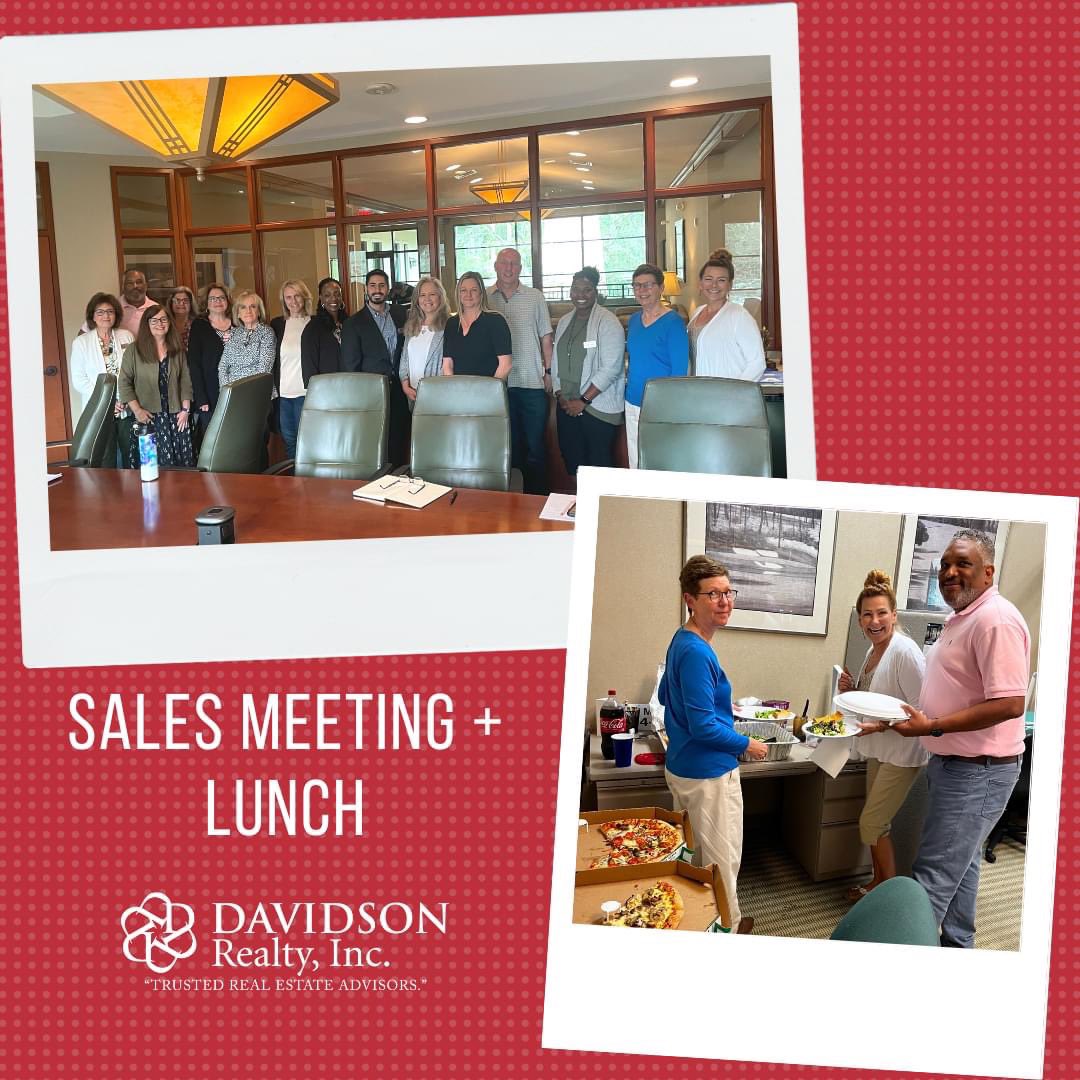 Our team enjoyed a sales meeting with special guest Cheryl Graham from the 55+ community of Summer Bay in Grand Oaks. Following the meeting, the team had lunch which was sponsored by Mark P. Sherman and Brenda Williamson from Atlantic Trust Mortgage!
#davidsonrealty #northflorida