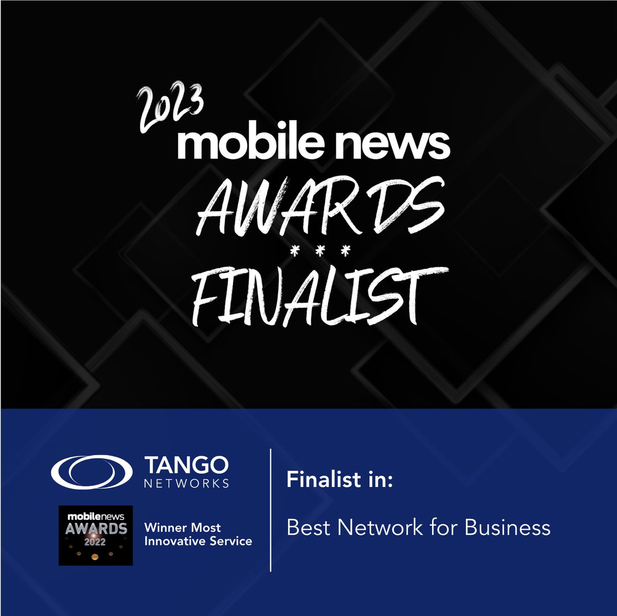 We're excited to announce Tango Networks has been selected as Finalist in the Mobile News Awards 2023. Winners will be revealed at a gala presentation evening on March 16.

mobilenewscwp.co.uk/News/article/m…

#unifiedcommunications  #ucaas #esim #communications #tangoextend #tech