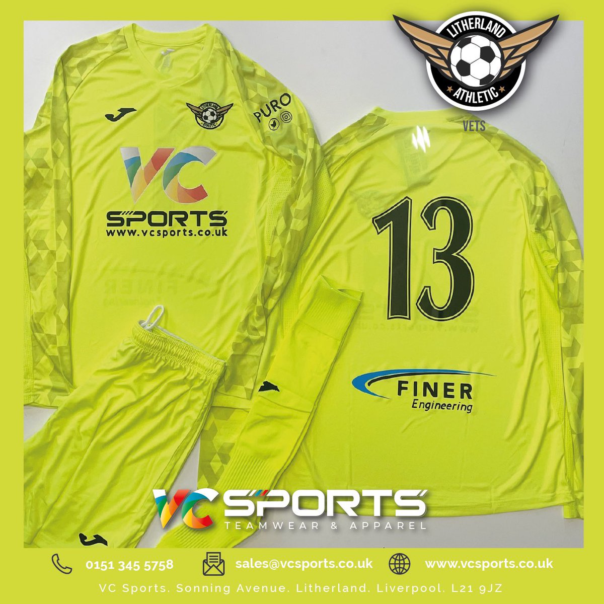 VC Sports (@vcsportsteam) on Twitter photo 🖤 New Full Strip ready for <a href="/LAFCVets/">Litherland Athletic Vets</a>
Proudly sponsored by ourselves <a href="/VCSportsTeam/">VC Sports</a> <a href="/PuroFootwear/">Puro footwear laundry</a> & Finer Engineering
We offer a super fast turnaround, quality print and embroidery all in house, on all Joma products.
Order online with ease at vcsports.co.uk
#teamwear 🖤 New Full Strip ready for <a href="/LAFCVets/">Litherland Athletic Vets</a>
Proudly sponsored by ourselves <a href="/VCSportsTeam/">VC Sports</a> <a href="/PuroFootwear/">Puro footwear laundry</a> & Finer Engineering
We offer a super fast turnaround, quality print and embroidery all in house, on all Joma products.
Order online with ease at vcsports.co.uk
#teamwear