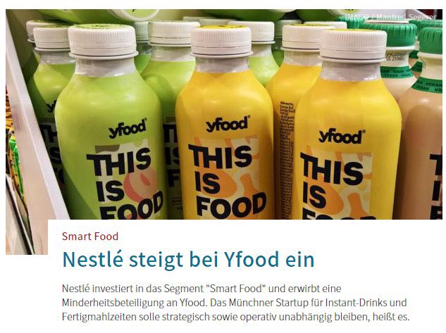 ach komm schon, kann sich Nestle mal irgendwo raushalten? Was kommt als nächstes? MoreNutrition ??