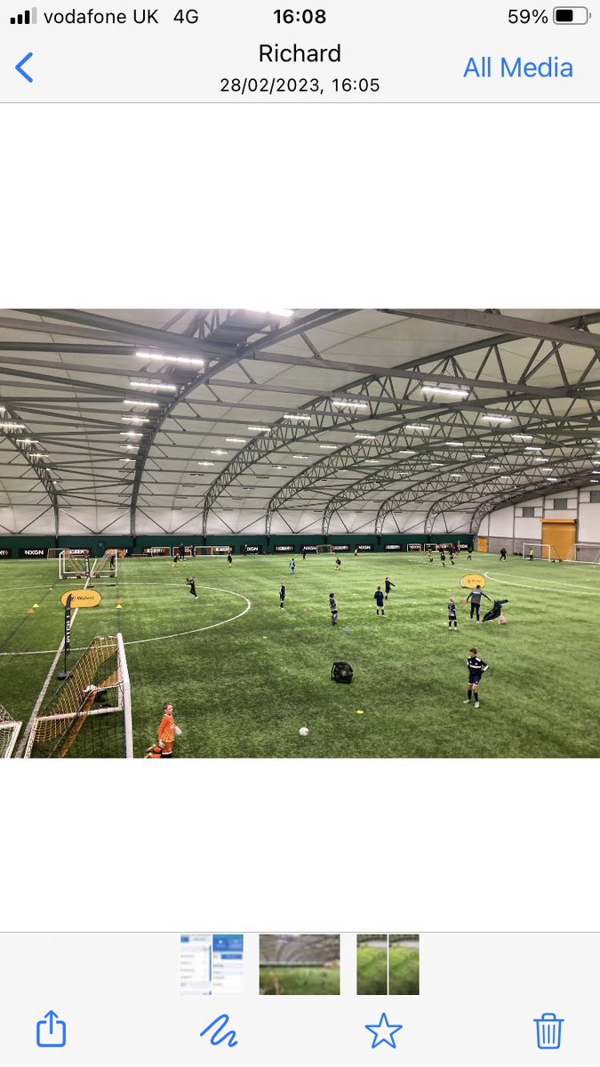 Our U10s in at Wolves last night !