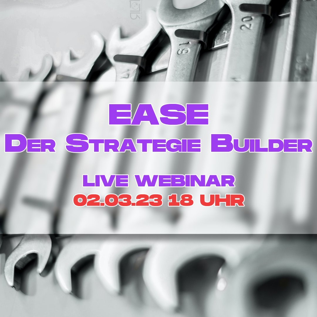 daytradertools1's tweet photo. 🚨 EASE - Live Webinar 🚨
Am 02.03.23 18 Uhr findet unsere Live-Webinar zu unserem Trading Strategie-Baukasten statt. Anmeldung:
👉 https://t.co/93Q8dtRIum

#trading #daytrading #strategie #baukasten #autotrading #traden #tradingbot #signal #metatrader #börse #finanzen https://t.co/36MTZLzYQ7