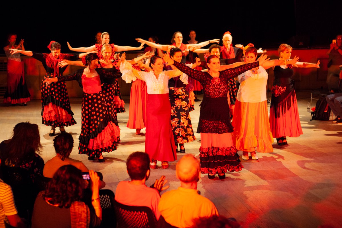 #throwback to Dance Fusion - Flamenco students and tutor Fenella Juanita Barker performing at our end-of-term performance evening, accompanied by guitar player and course accompanyist Juan Giraldo. <a href="/morleycollege/">Morley College London</a>