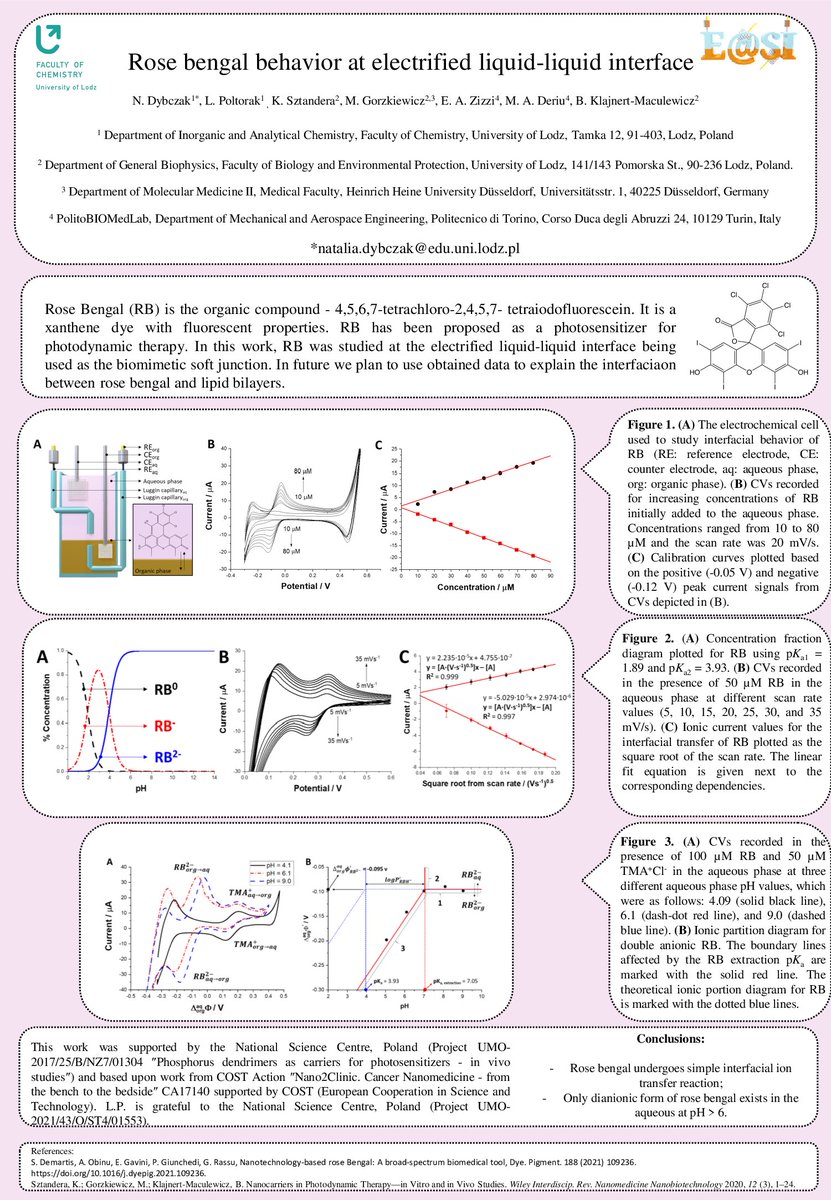 Natalia (@nataliadybczak) on Twitter photo Hi Everyone! This is my #RSCPoster, Rose Bengal studied at electrified liquid-liquid interface.
#RSCPoster #RSCChemBio #ITIES
<a href="/lukasz_poltorak/">Lukasz Poltorak</a> <a href="/unilodz/">Biuro Prasowe UniLodz</a> Hi Everyone! This is my #RSCPoster, Rose Bengal studied at electrified liquid-liquid interface.
#RSCPoster #RSCChemBio #ITIES
<a href="/lukasz_poltorak/">Lukasz Poltorak</a> <a href="/unilodz/">Biuro Prasowe UniLodz</a>