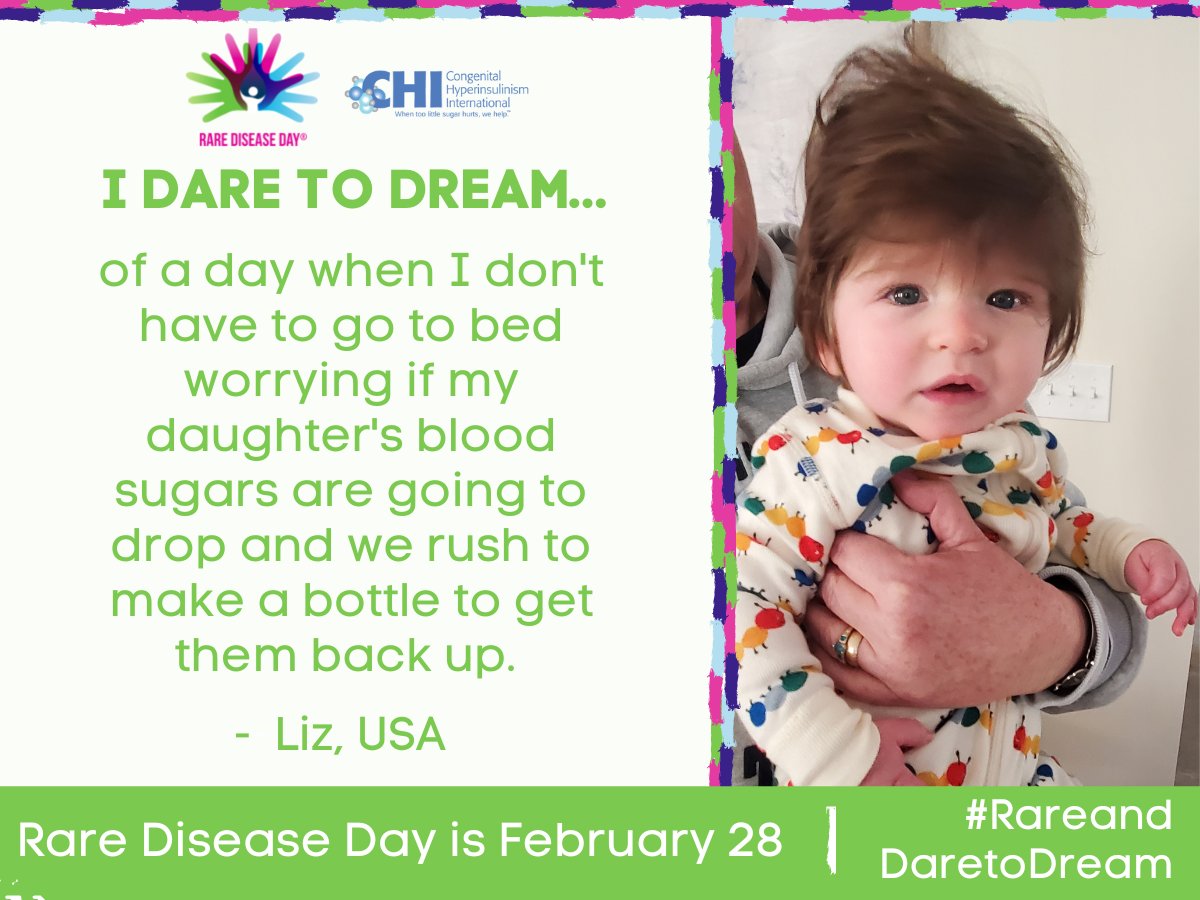 congenitalhi's tweet photo. Rare Disease Day is here! Today, we celebrate those living with rare diseases and people who advocate for them.

Thank you to Amanda, Faith, and Liz for sharing their dreams with us. What do you dare to dream? Let us know!

#hyperinsulinism #raredisease #rarediseaseday https://t.co/PHTHwDEN5V