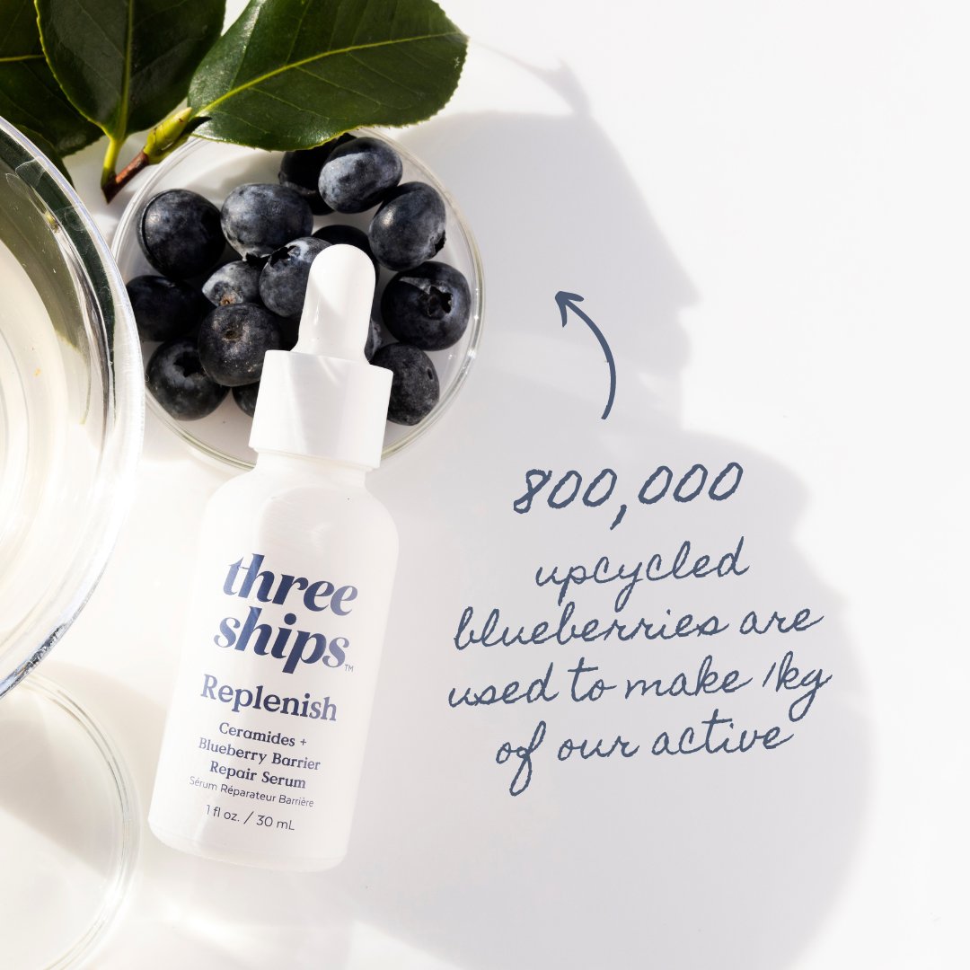3 Reasons Why You'll Love Replenish:

👩‍🔬 Developed with Derm, Dr. Sandy Skotnicki
✅ Targets redness, dehydration and sensitivity 🙏
🫐 Uses upcycled blueberries discarded from the juice industry!

AVAILABLE NOW 💙 l8r.it/aIWE