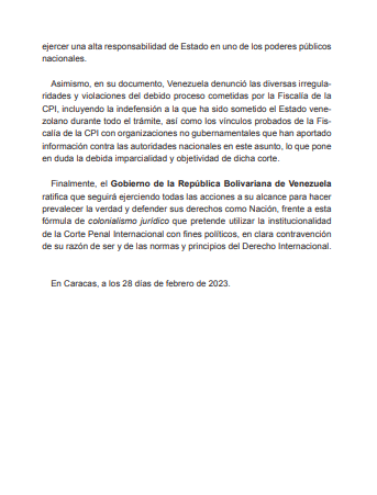 #28Feb|🇻🇪 📢 ¡SEGUNDA ETIQUETA DEL DÍA!▶️ 

#NoAlColonialismoJurídico

¡La defensa de Venezuela es irreversible!