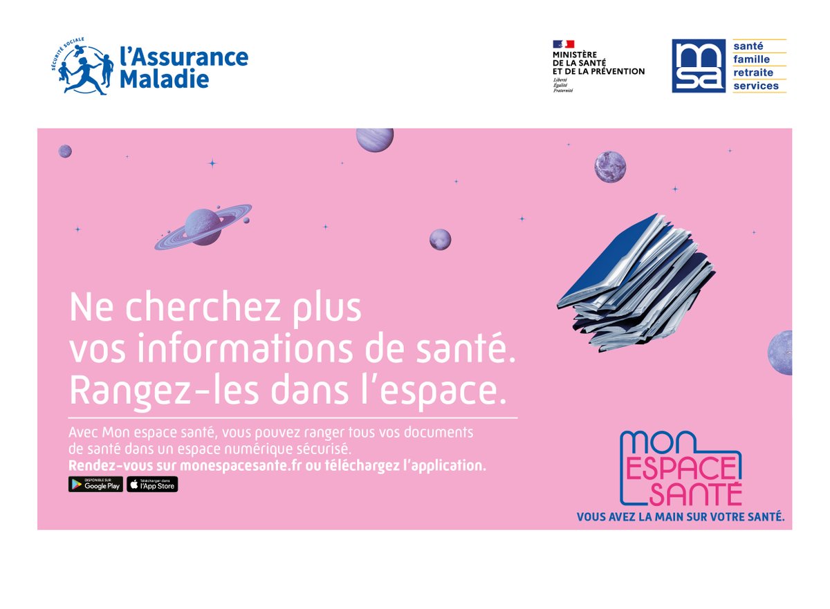 Cpam36's tweet photo. #MonEspaceSanté | DigiHOSP, @doctolib, @Medaviz_ , @APHP espace patient , @Livifrance et @bonjour_malo sont disponibles dans le catalogue de service Mon espace santé. En savoir plus > https://t.co/dRPBlVizJ9 https://t.co/kMjTVxaBAp