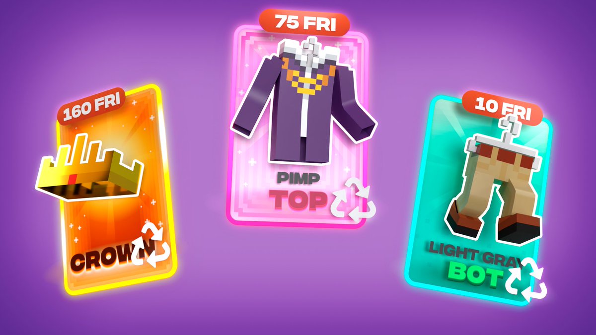 🚨NEW FEATURE ALERT 🚨

Wanna get some #FRI 🍟and clean your Chainer’s wardrobe a bit?
Now you can sell your NFTs for #FRI right in the game! 

Find all the details here 👀 ⬇discord.gg/chainersnft