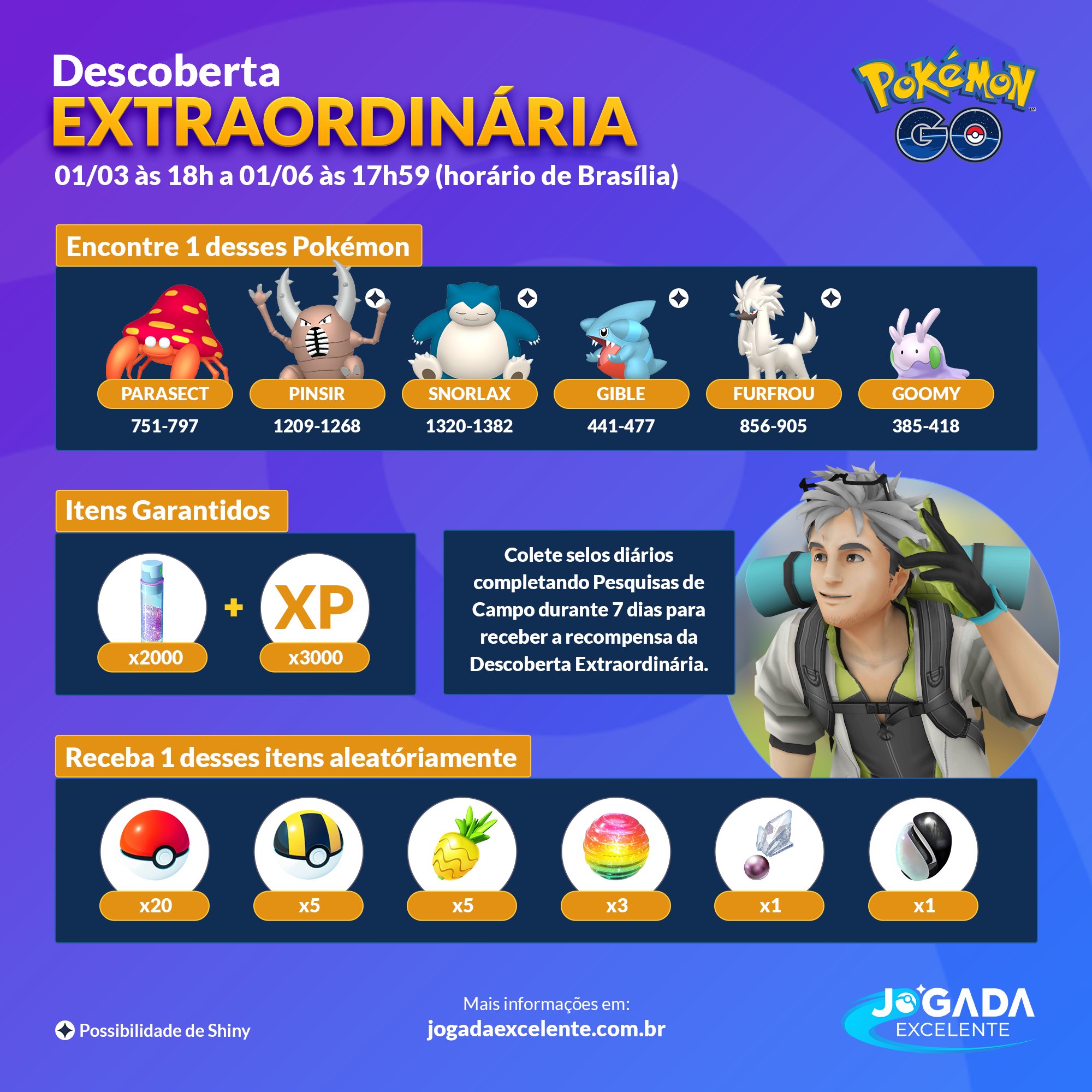 Jogada Excelente on X: Pokémon GO: Assinantes  Prime podem